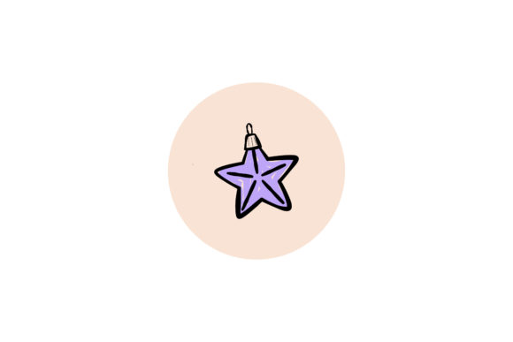 Christmas Icon Purple Star