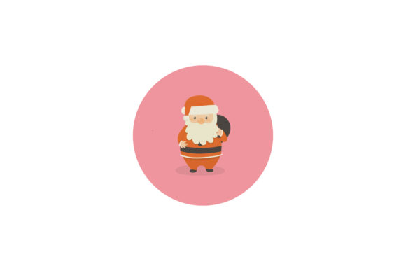 Christmas Icon Santa Claus Bag