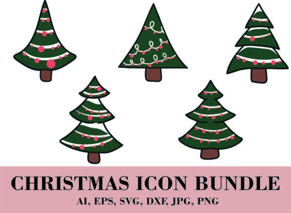 Christmas Tree with Chandelier Icon