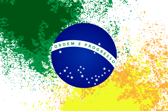 Grunge Design Independence Day of Brazil