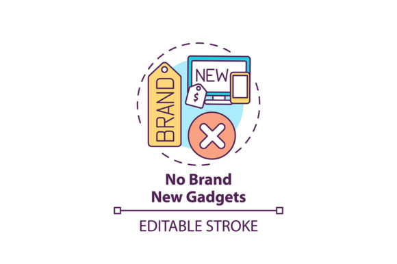 No Brand New Gadgets Concept Icon
