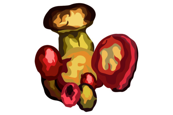 Poisonous Red Mushrooms 192
