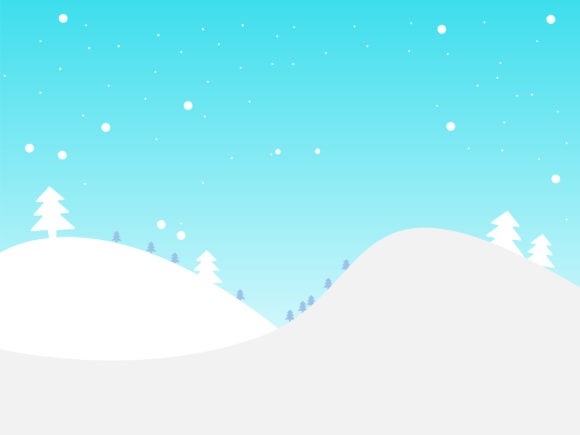 Snowfall in the Mountains Illustration